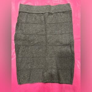 Ribbed gray  skirt